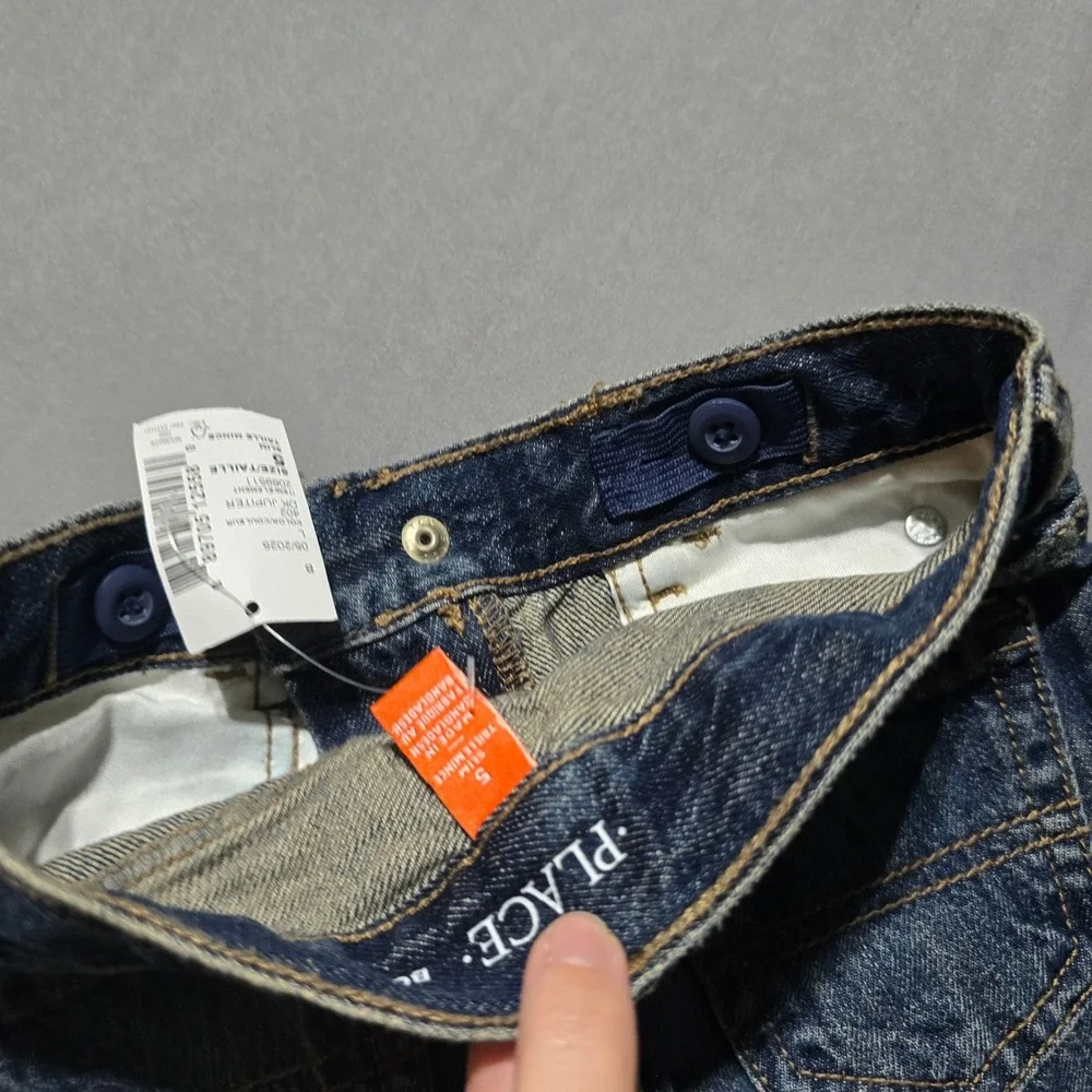 The Childrens Place Bootcut Jeans Kids 5 Slim Dark Wash Adjustable Waist